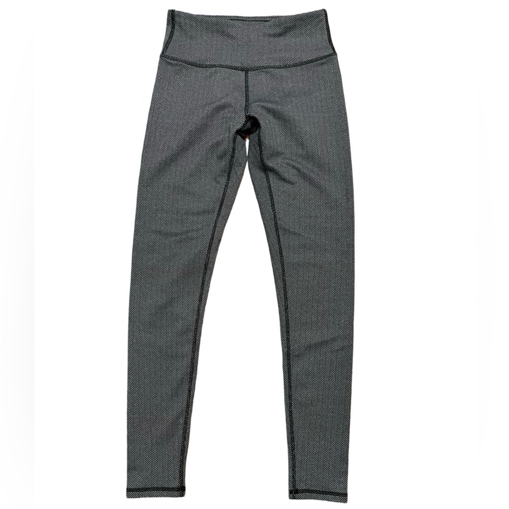 🖤 Kyodan Leggings | Women’s Size M | Grey & Black Herringbone Design